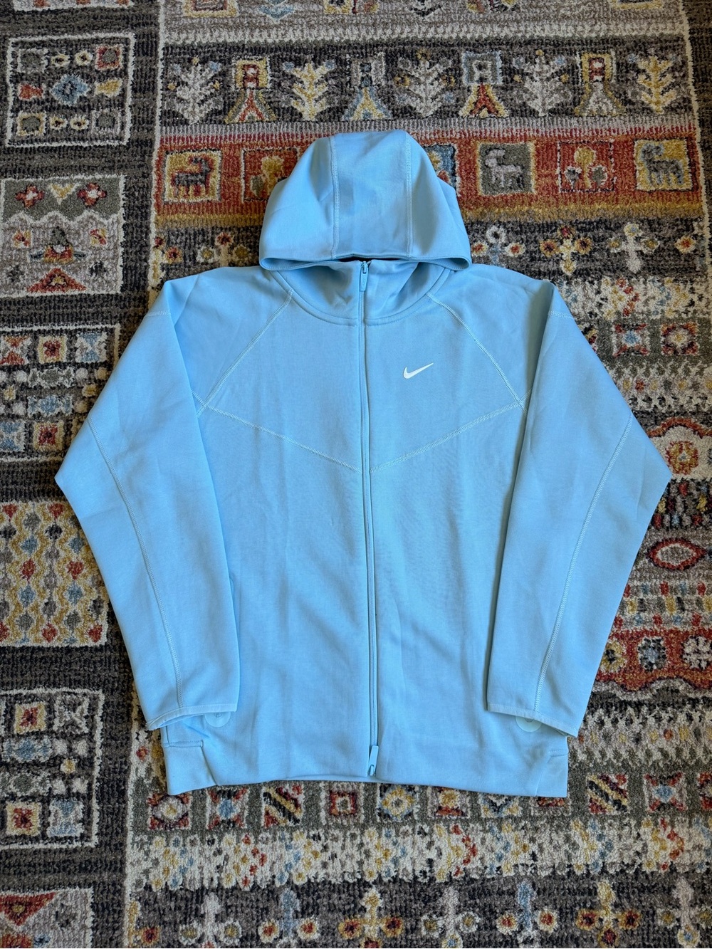 Nocta x Nike Sky Blue Full-Zip Hoodie Jacket with White Swoosh